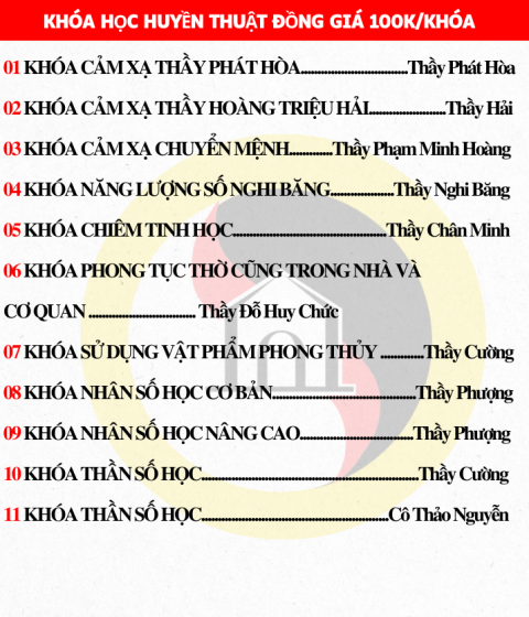 Các khóa học Huyền thuật qua video